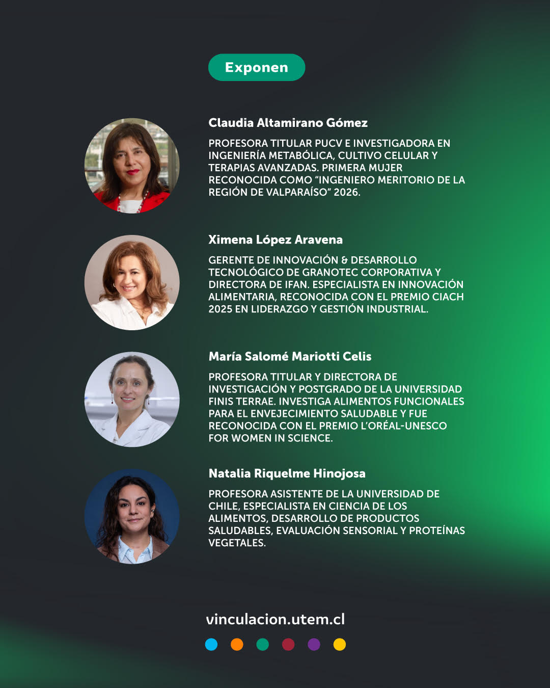 Expositoras de la charla BioPerspectivas